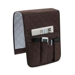 Sofa Armrest Organizer with 5 Pockets and Cup Holder Tray Couch Armchair Hanging Storage Bag for Cellphone TV Remote Control