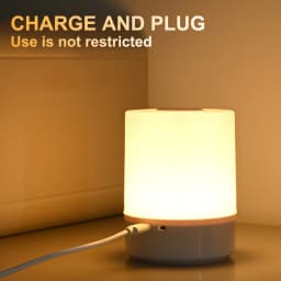 Touch Night Light Bedroom Table Lamp 3 Modes Dimming Rechargeable Night Lamp Ambient Light Soft Light Bedside Lamp For Kids Gift