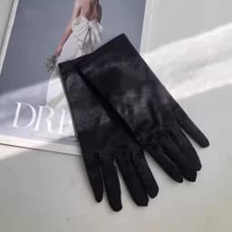 3 Lengths 23 cm 38 cm 55 cn Solid Black White Satin Gloves Women Elegant Etiquette Evening Bride Dress Wedding Opera Elbow Glove