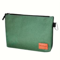 Canvas Toolkit Multifunctional Zipper Carrying Bag, with Metal Zipper for Home Tools Cosmetics Stationery Travel Supplies