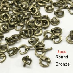 6PCS 7*8MM Mini Tri-glide Buckle Belt Buckle Doll Bag Buckles Ultra-small Diy Doll Buckle Shoes Clothes Accessories