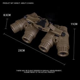 Tactical GPNVG 18 Night Vision Goggles Flipable Dummy Model NVG Mount FAST Airsoft Helmet Binoculars Decoration Cosplay Props
