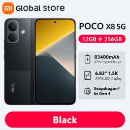 New POCO X8 Smartphone Global Version 8340mAh battery 6.83" 1.5K Display 67W HyperCharge Snapdragon 6s Gen 4 50MP Camera NFC 5G