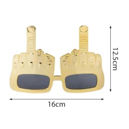 Vertical Middle Finger Party Mask Funny Sunglasses Children's Birthday Party Photo Prop Novelty Costume Carnival Event Decor
