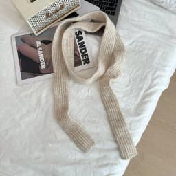 Multi-material Color Blocking Stripe Scarf Decoration Knitted Irregular Tassel Scarves Women Autumn And Winter Soft Scarf