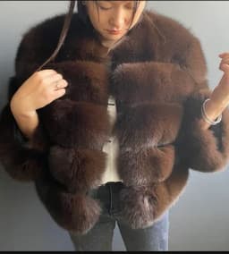 Style Real Fur Coat 100% Natural Fur Jacket Female Winter Warm Leather Fox Fur Coat High Quality Fur Vest