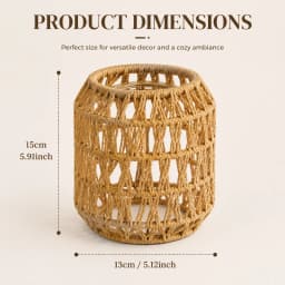E27 Hemp Rope Woven Iron Pendant Lamp, Bulb Not Included, 1.2m Adjustable Hanging Wire for Kitchen Island Bar Corridor Decor