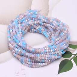 New Mixed AB color 2mm Czech crystal Glass Beads Rondelle Faceted Crystal Beads Needlework Loose Spacer Beads for Jewelry Making