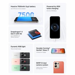 Xiaomi Redmi 17 5G NFC Global Version 6.9" display NFC 120Hz Snapdragon® 4 Gen 5 Mobile Platform 7500mAh 50MP main camera 45W t
