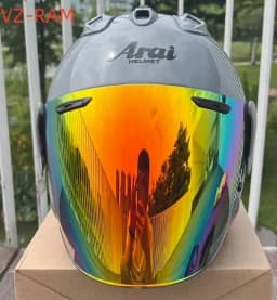 VZ-RAM High Quality ABS Classic 3/4 Open Face Helmet,For Harley Motorcycle And Cruise Motorcycle Protection Helmets,Modern Grey