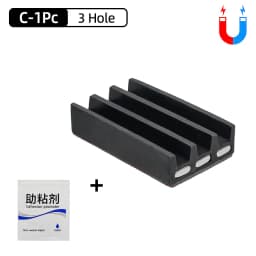 Magnetic Bit Holder 3/4 Holes Screwdriver Bit Holder Drill Bit Stand Storage Case with 3M Adhesive Tape Power Tools Accessories