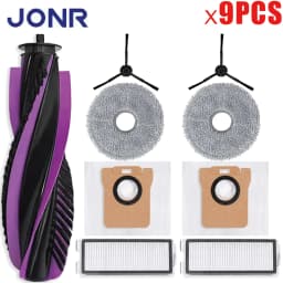 Spare Parts For JONR P20 PRO/T5 Pro Robot Vacuum Cleaner, Main Side Brush Hepa Filter Mop Cloth Mop Pad Dust Bag Replacement