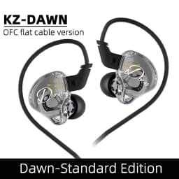 KZ Dawn HiFi Earphone 10MM Dual Dynamic Drive Bass Earbud In Ear Monitor Gaming Sport Music DJ Stage Noise Reduction Hearphone