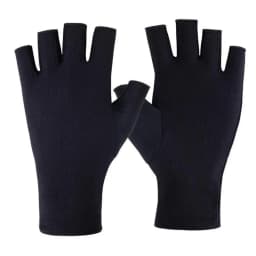 1 Pair Women Casual Lightweight Thin Breathable Half-Finger Gloves for Summer Use Elastic Driving Gloves