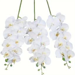 2Pcs 9-Head Flowers 38inch Artificial Butterfly Orchid Bouquet Artificial Flowers for Wedding Decoration Home Garden Room Decor