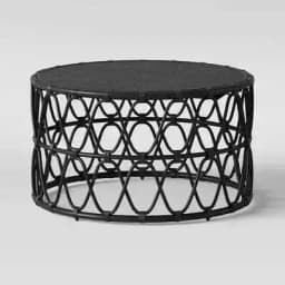Minimalist Floor Aesthetic Coffee Designer Basse Coffee Unique Table Table Nordic Simple Black Vintage De Salon Home Furniture