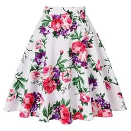 Small Red Polka Dot Cotton Womens Sexy Midi Summer Skirt Pin Up  High Waist Retro Vintage Rockabilly 50s Women Skirt