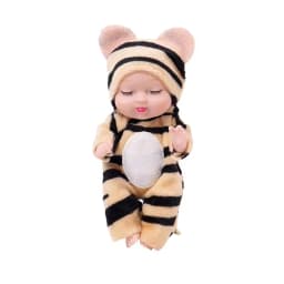 1/6Pcs Reborn Doll Kit Toy Simulation Princess Dolls Toy Mini Cute Sleeping Baby with Clothes Accessories Birthday Gift for Kids