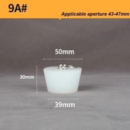 Silicone Rubber Tapered Plug 16 to 66mm Solid Bungs Stopper with Stainless Steel D Ring for Kitchen Bathroom Laundry Sink