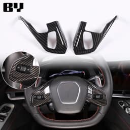 For Chevrolet Corvette C8 2020-2024 Car Accessory ABS Carbon Fiber Car Console Gear Shift Panel Cover door armrest Trim Sticker
