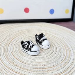 3.5cm Doll Canvas Shoes Leather Shoes For 15 17 cm For Labubu Doll Mini 1/6 BJD OB27 10cm Cotton Doll Clothing Outfit Accessory