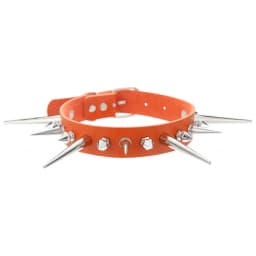 Big Spiked Choker Punk Rock Leather Collar For Women Metal Goth Necklace Jewelry Alternative Fashion Festival  Accessory