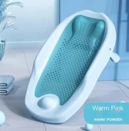 Newborn Adjustable Bath Net Seat Cushion Anti-slip Baby Bath Net Mat Children Bathtub Shower Cradle Bed Seat