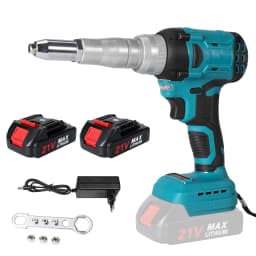 Brushless Electric Rivet Gun Cordless Rivet Nut Gun Drill Insert Automatic Riveting Tool With 2Pcs Battery