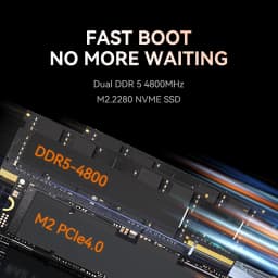 MOREFINE Mini PC M700 AMD Ryzen R7-7735U WIN11PRO Desktop Computer Dual Channel DDR5 RAM M.2 Nvme SSD WiFi6 BT5.0 Laptop Game