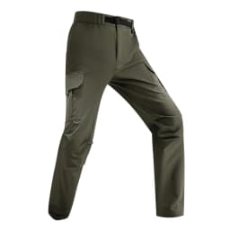 Men's Outdoor Pants with Big Pockets Elastic Quick Drying Pants Light Thin Summer Elastic Breathable Quick Casual Pants