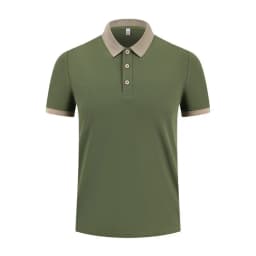 Flip Collar Short Sleeved Contrasting Collar Quick Drying Polo Shirt Printed Logo Embroidered Men's Sportswear Customization