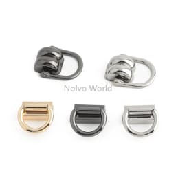 10/50/100PCS Metal Bag Side Hanger Square Ring For Handbag Strap Side Carabiner Clip Hook Chain Connector Buckle Accessories