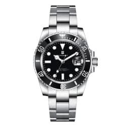 40mm Corgeut man Watch Custom Logo Luxury Sapphire NH35 Automatic Mechanical Watches Ceramic Bezel 120 Click Luminous