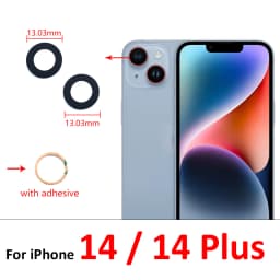 Good Back Rear Camera Glass Lens For iPhone 11 12 13 14 15 16 17 Pro Max Plus Mini Air With Adhesive