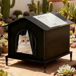 Cat House for Outside or Indoor Coldproof and Insulated Designs for Strays Cats All Season Large Capacity and Warm Waterproof