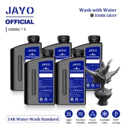 JAYO Water Washable 3D Resin 5pcs/set 3D Printer Resin 405nm UV Standard Rapid Photopolymer Resin for LCD/DLP/SLA 3D Printer
