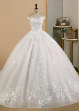 Robe De Mariee Off The Shoulder Lace Princess Wedding Dresses For Bride Sleeveless Ball Bridal Gown Vestido De Noiva Customized