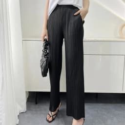 Miyake Pleated Loose Plus Size Pants Female 2025 Summer New High-end Thin Wide-leg Casual High Waist Pleated Straight Pants Thin