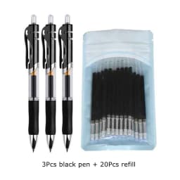 5/23pcs/set Gel Ink Pen Fine Point Gel Pens Refill Ballpoint Pen 0.5mm for Japanese Office School Cute Kawaii Stationery Supply