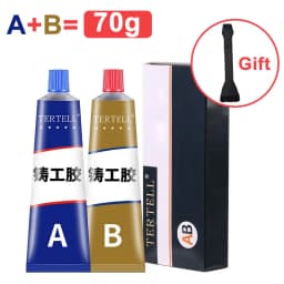Magic Repair Glue AB Glue Metal Strong Iron Bonding Heat Resistant Cold Welding Casting Glue Durable Adhesive For Metal Items