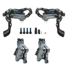 IIIPRO 4 Piston Disc Hydraulic Brake 850/1550mm MTB Ebike Brake set CNC Heat Dissipating Mountain bike Oil Hydraulic Disc Brakes