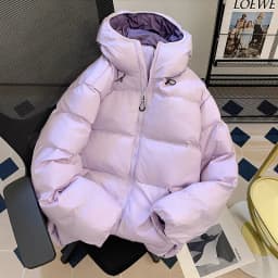 Winter Thickened Hooded down Cotton Jacket Men's Basic Style Warm Cotton Coat Versatile Cotton Outerwear Coat for Teens