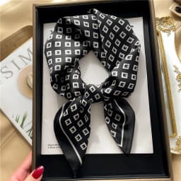 Luxury Horse Silk Shawl Square Scarf For Women Print Hijab Summer Wraps Neckerchief Female 70*70cm Handkerchief Bandana Girl