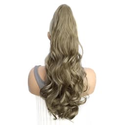 Synthetic Long Curly Ponytail Heat-resistant Claw Clip in Hair Extension Daily Easy to Wear Hairpiece for Women