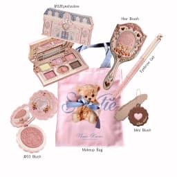 Flower Knows Makeup Set Box Full Swan Bear Garden Collection Embossed Blush Shine Lipstick Kit Foundation All in Maquiagem Kit