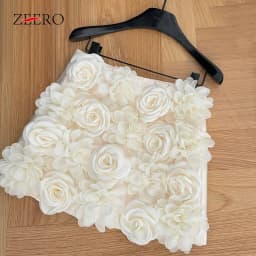 Spring Women Temperament Package Hip Black Three-dimensional Rose Skirt Female Sweet Fashion Y2k A Line Mini Kawaii Skirts