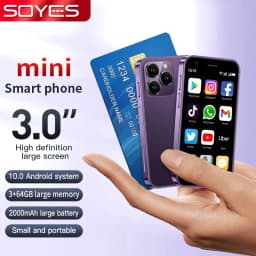 ONEMYTH XS16 Mini Smartphone 3.0'' Screen Quad Core 2000mAh LTE 4G Dual SIM Type-C Android 10.0 Small Mobile CellPhone