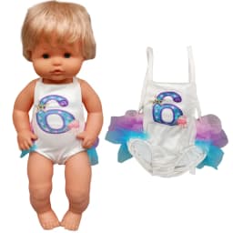 17" Reborn Baby Doll Clothes Set Rompers for 38 Cm Nenuco Doll Ropa Y Su Hermanita Toys Oufits