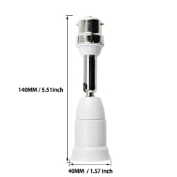1pc E27 to E27, B22 to E27 Extender Screw E26 Bulb Holder Adapter Rotatable Bendable CFL LED Light Socket Converter