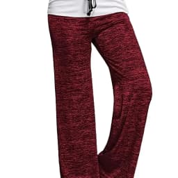Plus Size 1XL-5XL Women's Casual Loose Drawstring Splicing Pants Fashion Wide Leg Stretch Yoga Pants